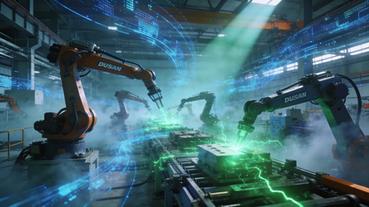 韩国斗山机器人向光进集团供应100余台制造机器人解决方案